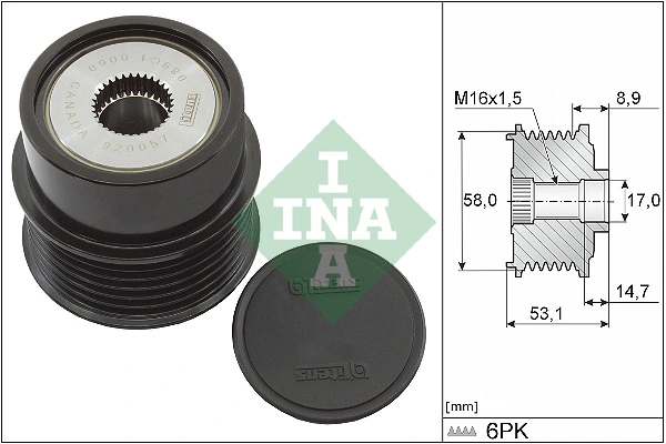 Alternator Freewheel Clutch